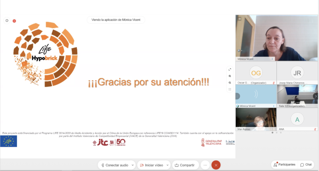 Captura pantalla: despedida de la presentación de life hypobrick